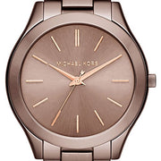  Shop Authentic Michael Kors Runway Quartz Brown Dial Brown Steel Strap Watch For Women - MK3418 - Luxxuri