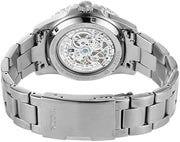  Shop Authentic Fossil FB-01 Automatic Skeleton Black Dial Silver Steel Strap Watch for Men - ME3190 - Luxxuri