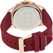  Shop Authentic Tommy Hilfiger Haven Quartz White Dial Red Rubber Strap Watch For Women - 1782200 - Luxxuri
