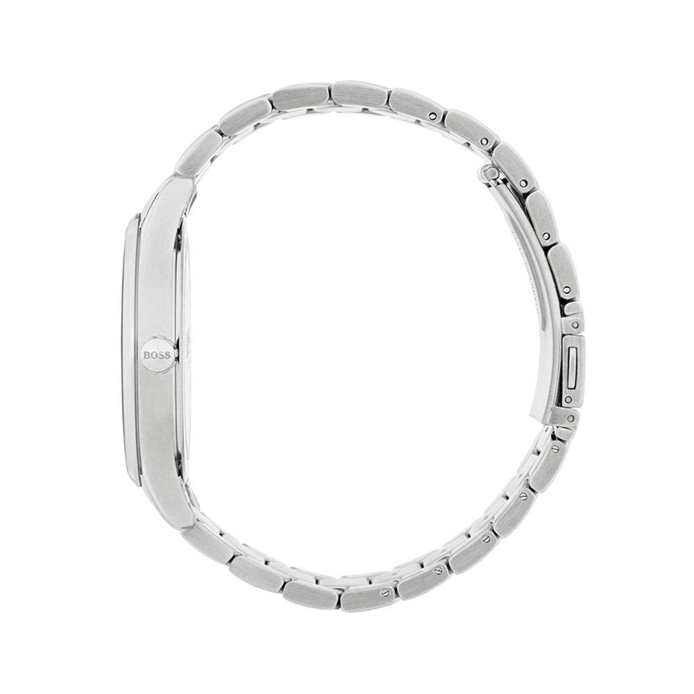  Shop Authentic Hugo Boss Governer Blue Dial Silver Steel Strap Watch for Men - 1513487 - Luxxuri