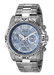  Shop Authentic Guess Commander Chronograph Blue Dial Silver Steel Strap Watch for Men - GW0056G2 - Luxxuri