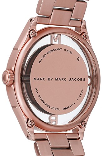  Shop Authentic Marc Jacobs Tether Transparent Rose Gold Dial Rose Gold Steel Strap Watch for Women - MBM3414 - Luxxuri