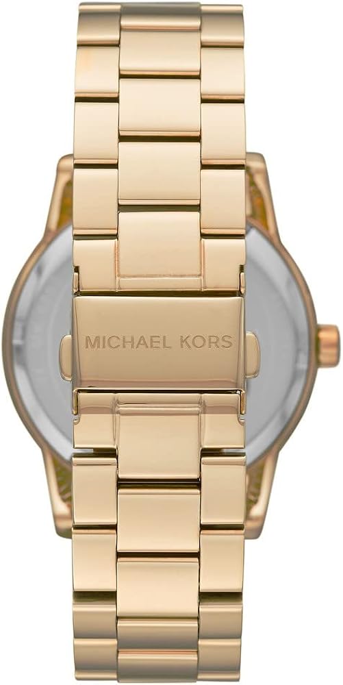  Shop Authentic Michael Kors Ritz Pave Crystals Gold Dial Gold Steel Strap Watch for Women - MK6862 - Luxxuri