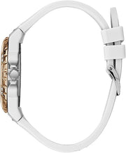  Shop Authentic Guess Diamonds White Dial White Rubber Strap Watch For Women - W0426L1 - Luxxuri