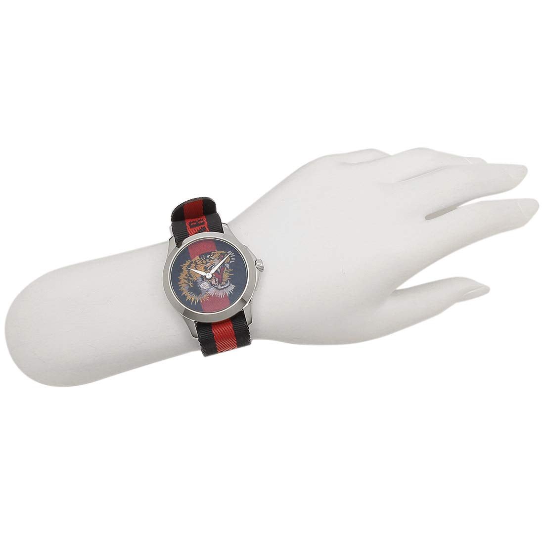  Shop Authentic Gucci G Timless Le Marche Des Merveilles Blue & Red Dial Blue & Red Nylon Strap Unisex Watch  - YA126495 - Luxxuri