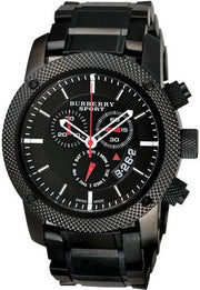  Shop Authentic Burberry Sport Chronograph Black Dial Black Steel Strap Watch for Men - BU7703 - Luxxuri