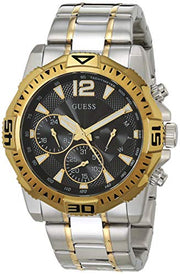  Shop Authentic Guess Commander Chronograph Black Dial Two Tone Steel Strap Watch for Men - GW0056G4 - Luxxuri