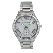  Shop Authentic Michael Kors Sage Three-Hand White Dial Silver Steel Strap Watch for Women - MK4807 - Luxxuri