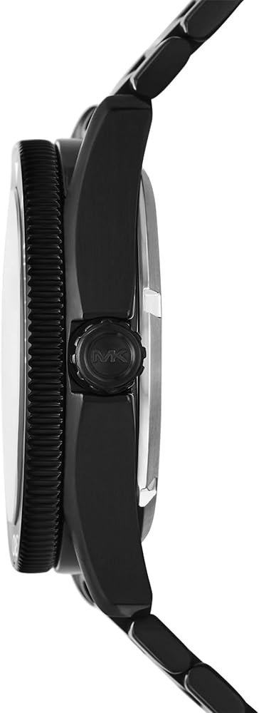  Shop Authentic Michael Kors Maritime Three Hand Black Dial Black Steel Strap Watch for Men - MK9181 - Luxxuri