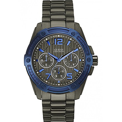  Shop Authentic Guess Flagship Multifunction Chronograph Grey Dial Grey Steel Strap Watch for Men - W0601G1 - Luxxuri