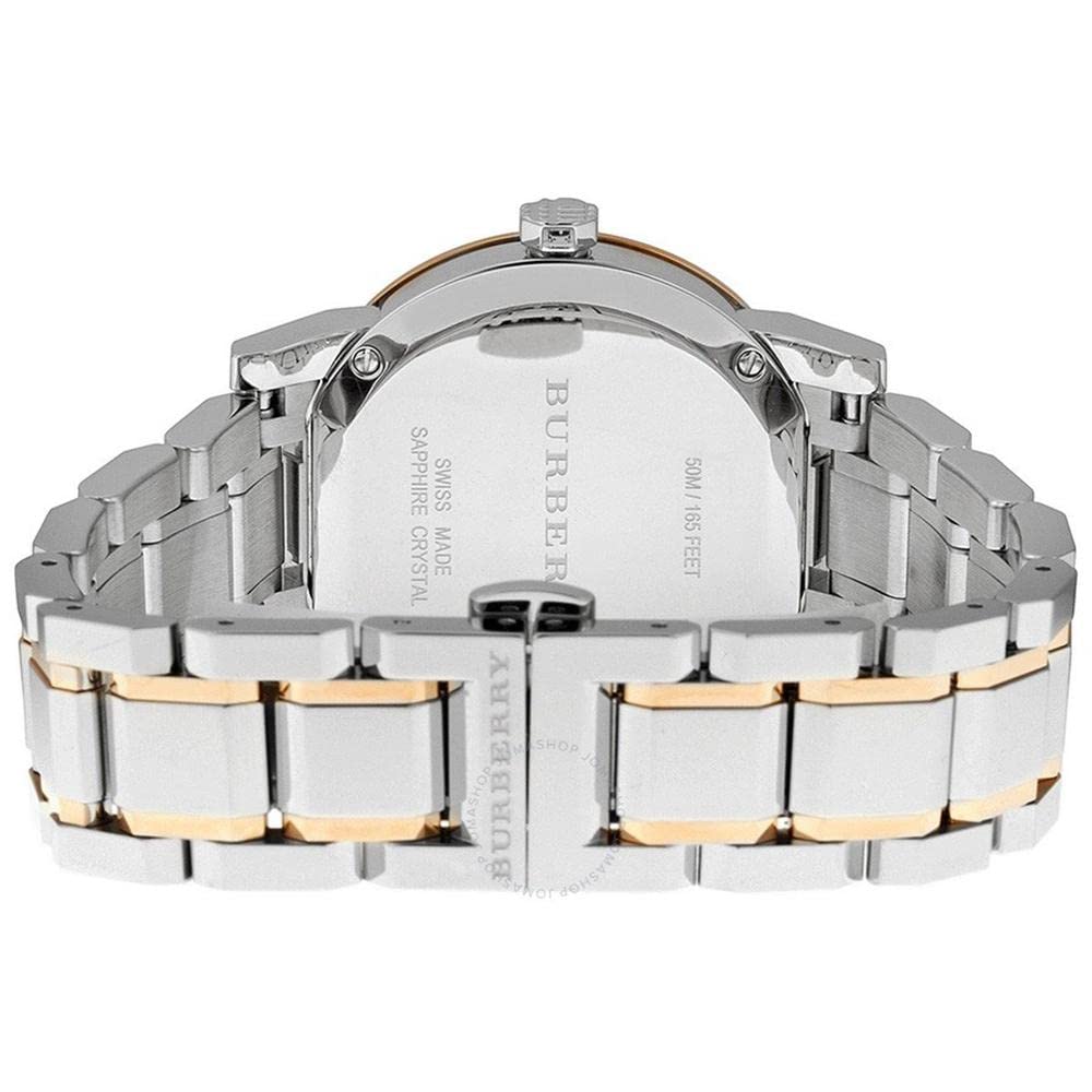  Shop Authentic Burberry The City Diamonds White Dial Two Tone Steel Strap Watch for Women - BU9127 - Luxxuri
