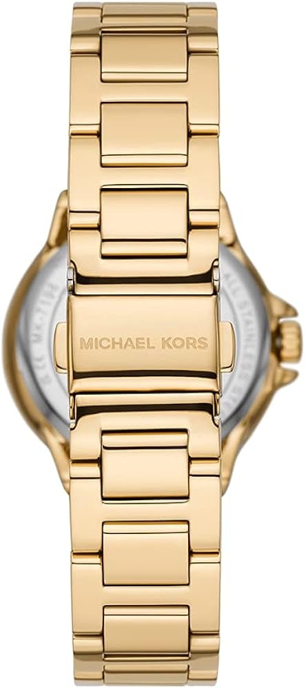  Shop Authentic Michael Kors Camille Analog Red Dial Gold Steel Strap Watch For Women - MK7196 - Luxxuri