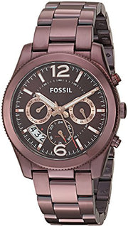  Shop Authentic Fossil Perfect Boyfriend Multifunction Maroon Dial Maroon Steel Strap Watch for Women - ES4110 - Luxxuri