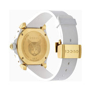 Shop Authentic Gucci Dive Quartz White Dial White Rubber Strap Unisex Watch - YA136322 - Luxxuri
