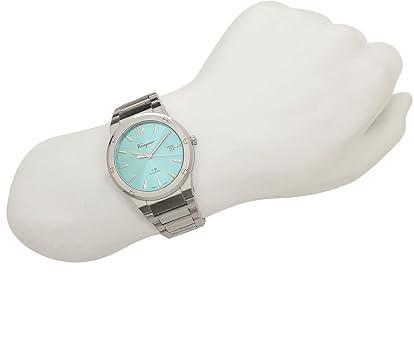  Shop Authentic Salvatore Ferragamo F-80 Classic Tiffany Blue Dial Silver Steel Strap Watch for Men - SFDT02323 - Luxxuri