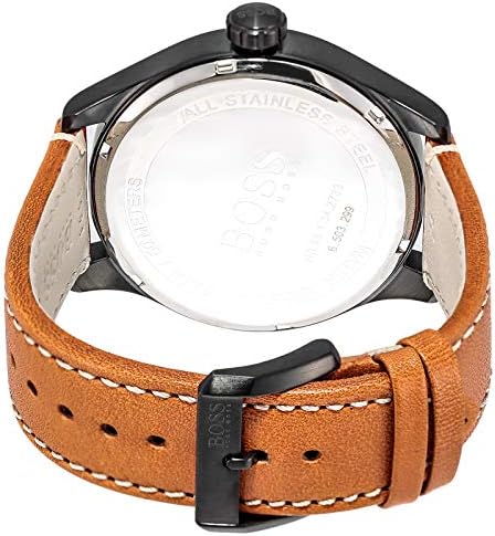  Shop Authentic Hugo Boss Aeroliner Maxx Chronograph Black Dial Brown Leather Strap Watch For Men - 1513082 - Luxxuri