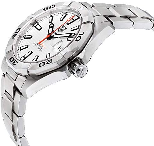  Shop Authentic Tag Heuer Aquaracer Automatic White Dial Silver Steel Strap Watch for Men - WBD2111.BA0928 - Luxxuri