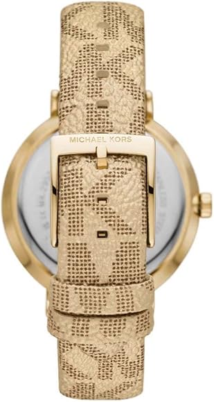  Shop Authentic Michael Kors Addyson Quartz Gold Dial Gold Leather Strap Watch for Women - MK2952 - Luxxuri