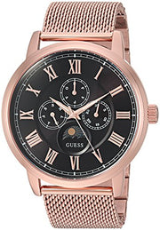  Shop Authentic Guess Delancy Black Dial Rose Gold Mesh Bracelet Watch for Men - W0871G5 - Luxxuri