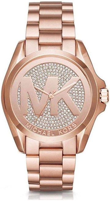  Shop Authentic Michael Kors Bradshaw Rose Gold Dial Rose Gold Steel Strap Watch for Women - MK6437 - Luxxuri