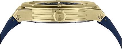  Shop Authentic Salvatore Ferragamo F-80 Classic Blue Dial Blue Rubber Strap Watch for Men - SFHY02822 - Luxxuri