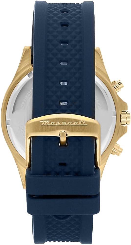  Shop Authentic Maserati SFIDA Chronograph Blue Dial Blue Rubber Strap Watch For Men - R8871640004 - Luxxuri