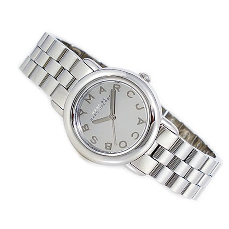  Shop Authentic Marc Jacobs Marc Silver Dial Silver Steel Strap Watch for Women - MBM3173 - Luxxuri
