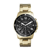  Shop Authentic Fossil Inscription Automatic Black Dial Gold Steel Strap Watch for Men - FS5267 - Luxxuri