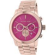  Shop Authentic Michael Kors Runway Pink Dial Rose Gold Steel Strap Watch for Women - MK5931 - Luxxuri