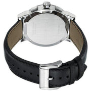  Shop Authentic Burberry The City Chronograph White Dial Black Leather Strap Watch for Men - BU9355 - Luxxuri