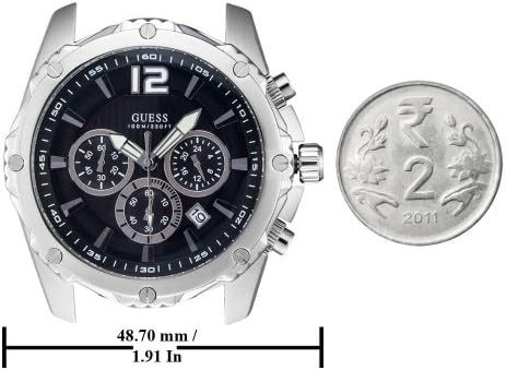  Shop Authentic Guess Intrepid Chronograph Black Dial Two Tone Steel Strap Watch for Men - W0167G1 - Luxxuri