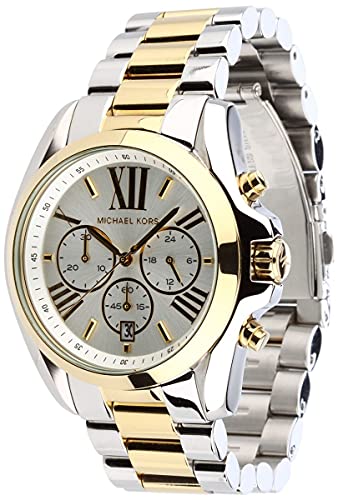  Shop Authentic Michael Kors Bradshaw Silver Dial Two Tone Steel Strap Watch for Women - MK5627 - Luxxuri