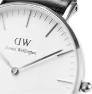  Shop Authentic Daniel Wellington Classic Reading White Dial Black Leather Strap Watch For Women - DW00100058 - Luxxuri