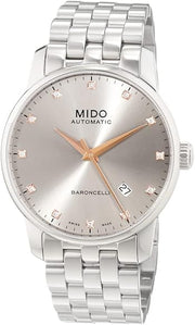  Shop Authentic Mido Baroncelli III Automatic Silver Dial Silver Steel Strap Watch For Men - M8600.4.67.1 - Luxxuri