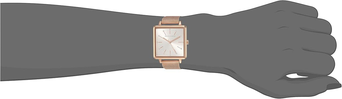  Shop Authentic Armani Exchange Lola Quartz Silver Dial Rose Gold Mesh Strap Watch For Women - AX5802 - Luxxuri