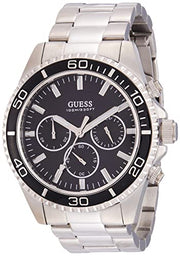  Shop Authentic Guess Chaser Chronograph Black Dial Silver Steel Strap Watch for Men - W0170G1 - Luxxuri
