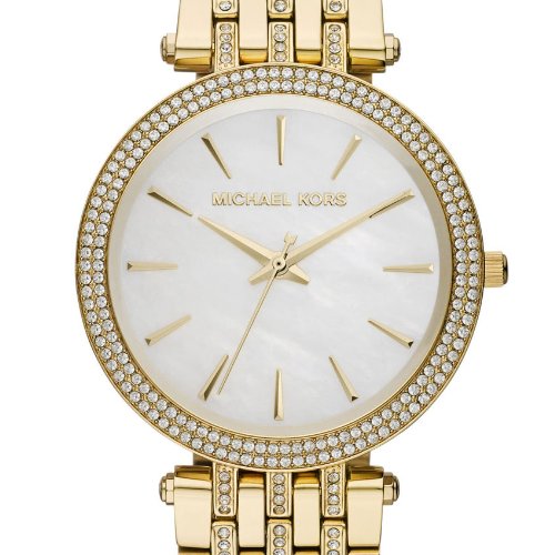  Shop Authentic Michael Kors Darci Mother of Pearl Dial Gold Steel Strap Watch for Women - MK3219 - Luxxuri