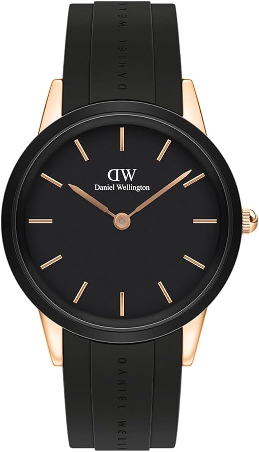  Shop Authentic Daniel Wellington Iconic Motion Black Dial Rubber Strap Watch For Women - DW00100426 - Luxxuri