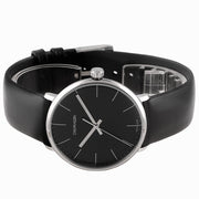  Shop Authentic Calvin Klein High Noon Quartz Black Dial Black Leather Strap Watch for Men - K8M211C1 - Luxxuri