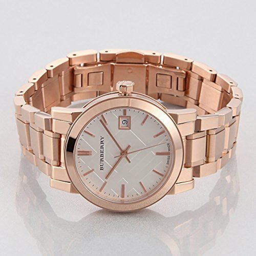  Shop Authentic Burberry The City White Dial Rose Gold Steel Strap Watch for Women - BU9104 - Luxxuri
