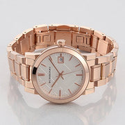  Shop Authentic Burberry The City White Dial Rose Gold Steel Strap Watch for Women - BU9104 - Luxxuri