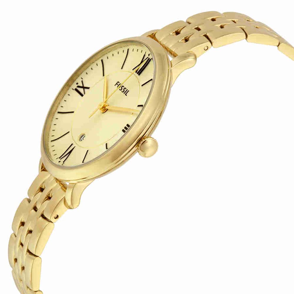  Shop Authentic Fossil Jacqueline White Dial Gold Steel Strap Watch for Women - ES3434 - Luxxuri