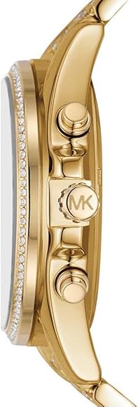  Shop Authentic Michael Kors Whitney Chronograph Black Dial Gold Steel Strap Watch for Women - MK7224 - Luxxuri