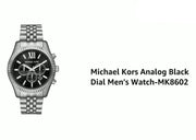  Shop Authentic Michael Kors Lexington Chronograph Black Dial Black Steel Strap Watch For Men - MK8602 - Luxxuri