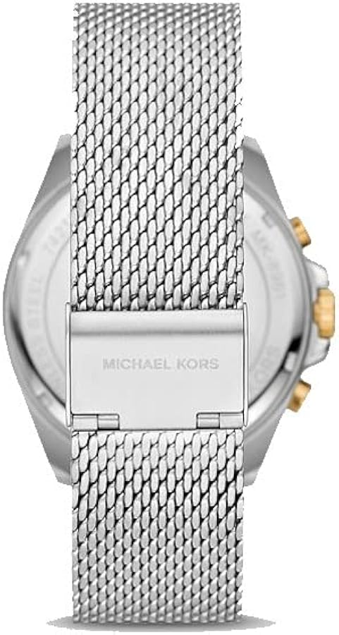  Shop Authentic Michael Kors Brecken Quartz Black Dial Silver Mesh Strap Watch For Men - MK8961 - Luxxuri