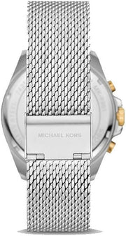  Shop Authentic Michael Kors Brecken Quartz Black Dial Silver Mesh Strap Watch For Men - MK8961 - Luxxuri