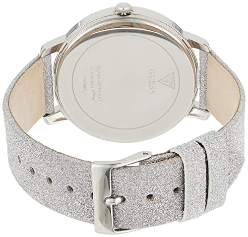  Shop Authentic Guess Sparkle Butterfly White Dial Silver Leather Strap Watch For Women - GW0008L1 - Luxxuri