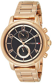  Shop Authentic Tommy Hilfiger Claudia Black Dial Rose Gold Steel Strap Watch for Women - 1781820 - Luxxuri