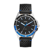  Shop Authentic Fossil Sport 54 Day Date Black Dial Black Leather Strap Watch for Men - FS5321 - Luxxuri