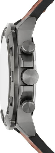  Shop Authentic Fossil Bronson Chronograph Grey Dial Brown Leather Strap Watch for Men - FS5855 - Luxxuri